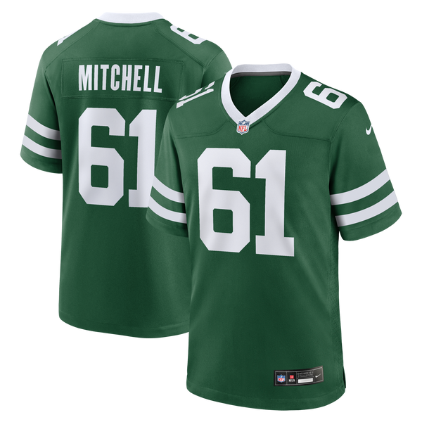 New York Jets Max Mitchell Nike Legacy Green Team Game Jersey