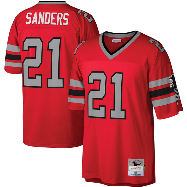 Atlanta Falcons Deion Sanders Mitchell & Ness Red Legacy Replica Jersey