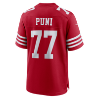 San Francisco 49ers Dominick Puni Scarlet jersey – view 3