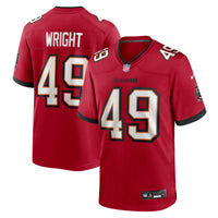 Tampa Bay Buccaneers Owen Wright Red jersey – view 1