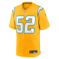 Los Angeles Chargers Khalil Mack Gold jersey – view 3