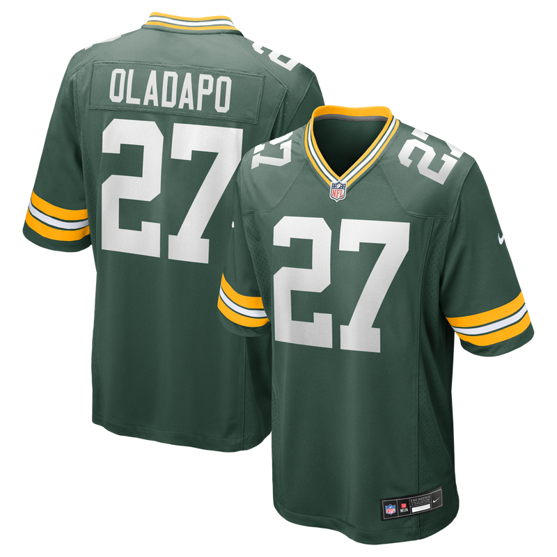 Green Bay Packers Kitan Oladapo Green jersey – view 1