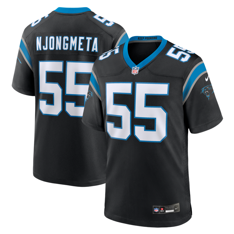 Carolina Panthers Maema Njongmeta Black jersey – view 1