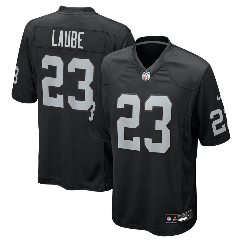 Las Vegas Raiders Dylan Laube Black jersey – view 1