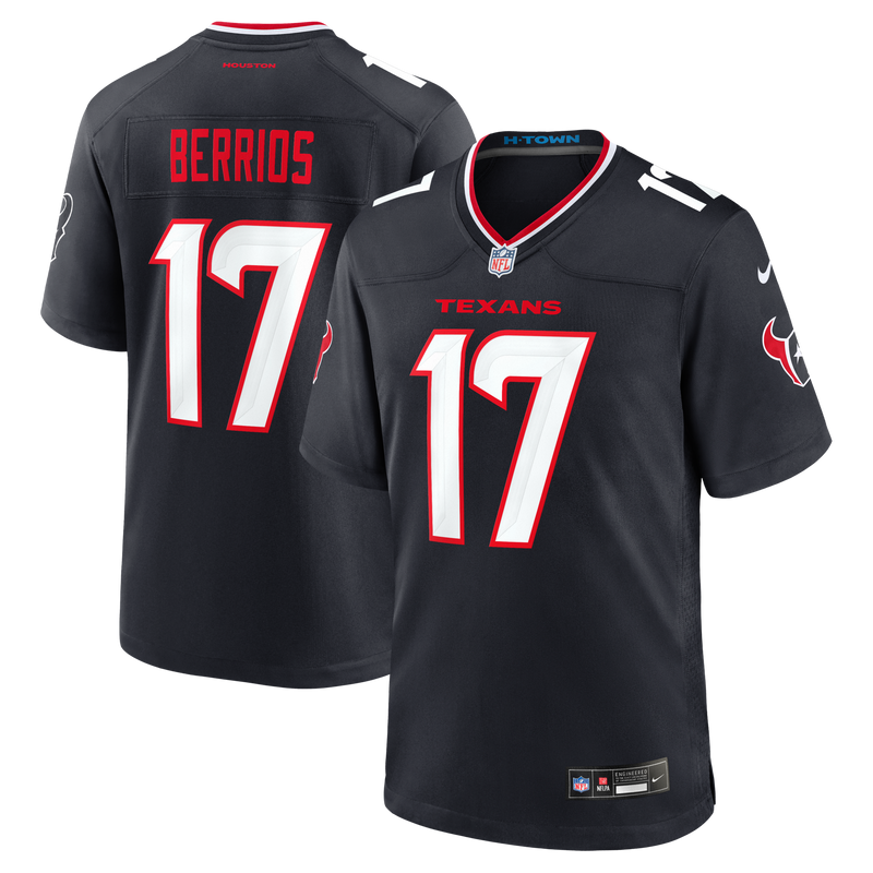 Houston Texans Braxton Berrios Navy jersey – view 1