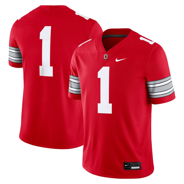 #1 Ohio State Buckeyes Nike Home Game Football Jersey - Scarlet