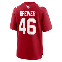 Arizona Cardinals Aaron Brewer Cardinal jersey – view 3
