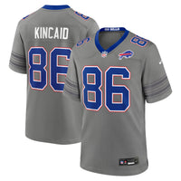 Buffalo Bills Dalton Kincaid Gray jersey – view 1