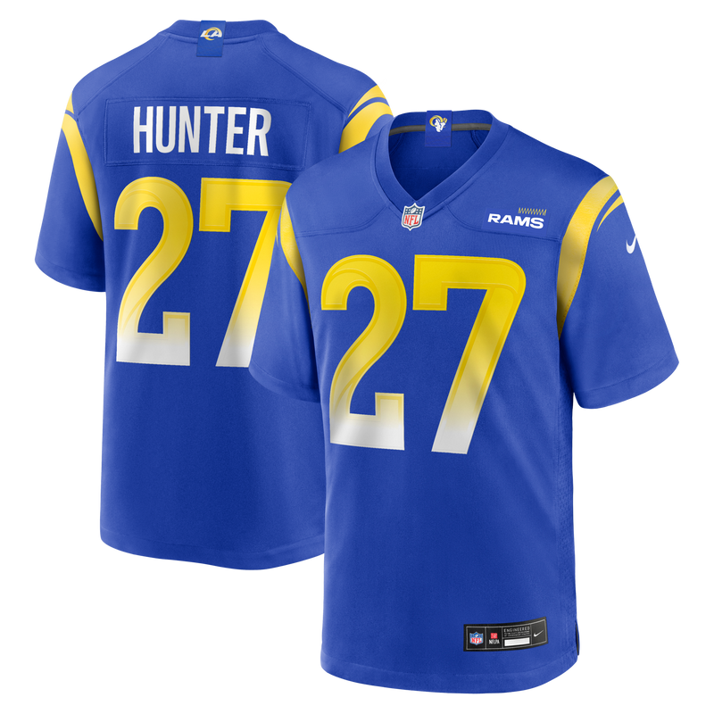 Los Angeles Rams Jarquez Hunter Royal jersey – view 1