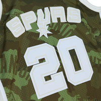 San Antonio Spurs Mitchell & Ness Manu Ginobili 2002 Ghost Camo Swingman Jersey - Green