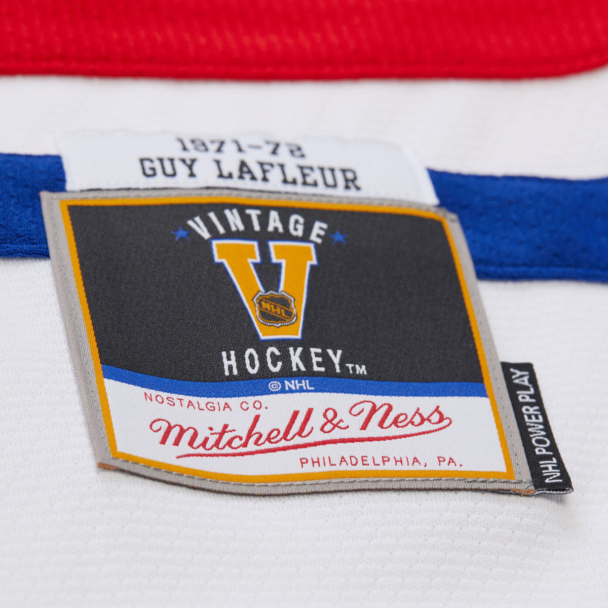 Montreal Canadiens Guy Lafleur Mitchell & Ness White 1971 Power Play Jersey