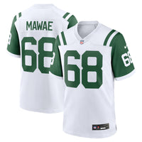 New York Jets Kevin Mawae White jersey – view 1