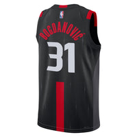 Houston Rockets Jordan Brand Replica Statement Edition Swingman Jersey - Black - Bogdan Bogdanović -
