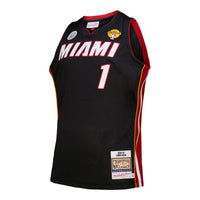Miami Heat Mitchell & Ness Chris Bosh 2012 Road Finals Authentic Jersey - Black
