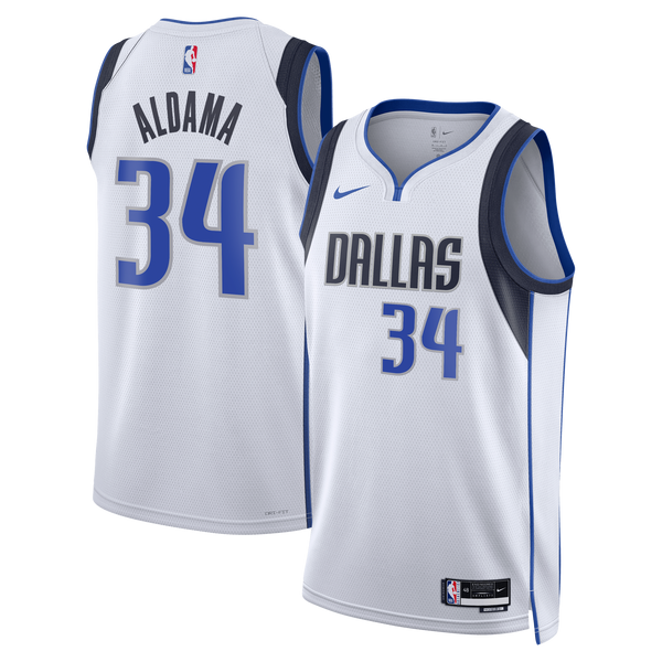 Dallas Mavericks Nike Association Edition Swingman Jersey - White - Santi Aldama -
