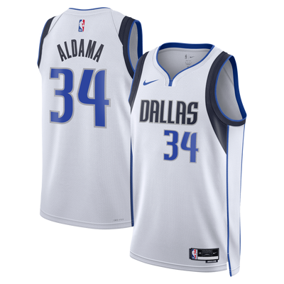 Dallas Mavericks Nike Association Edition Swingman Jersey - White - Santi Aldama -