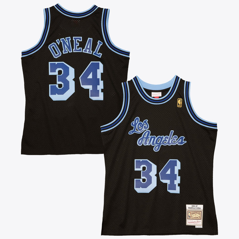 Los Angeles Lakers Mitchell & Ness Shaquille O'Neal 1996 Reload Swingman Authentic Jersey - Black