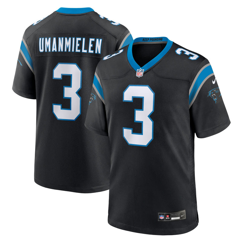 Carolina Panthers Princely Umanmielen Black jersey – view 1