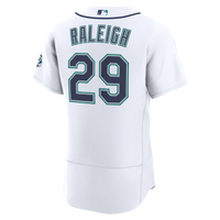 Seattle Mariners Cal Raleigh Nike White Home 50th Season Authentic Jersey