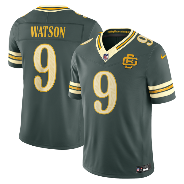 Green Bay Packers Christian Watson Nike Green 2026 Rivalries Collection Printed Limited Jersey