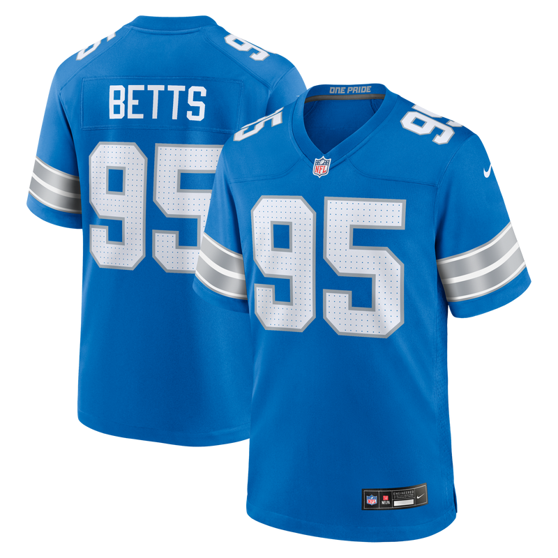 Detroit Lions Mathieu Betts Blue jersey – view 1