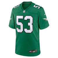 Philadelphia Eagles Zack Baun Kelly Green jersey – view 3