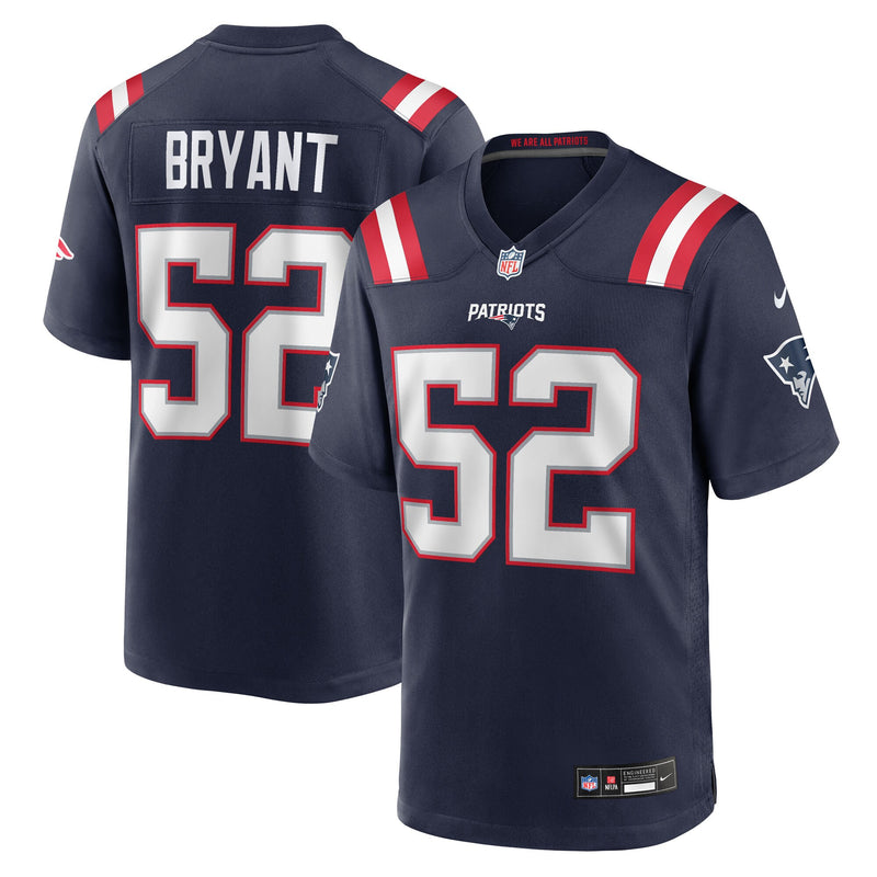 New England Patriots Marcus Bryant Navy jersey – view 1