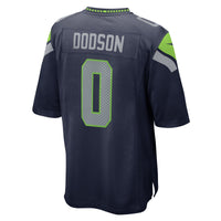 Seattle Seahawks Tyrel Dodson Navy jersey – view 4
