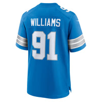 Detroit Lions Tyleik Williams Blue jersey – view 3