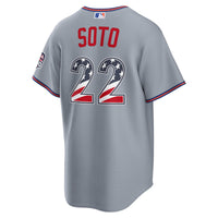 Fourth of July New York Mets Juan Soto Nike Gray USA 250 Stadium Jersey