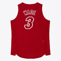 Miami Heat Mitchell & Ness Dwyane Wade 2012 Christmas Day Authentic Jersey - Scarlet