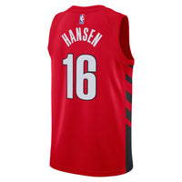 Portland Trail Blazers Jordan Brand Statement Edition Swingman Jersey - Red - Yang Hansen -