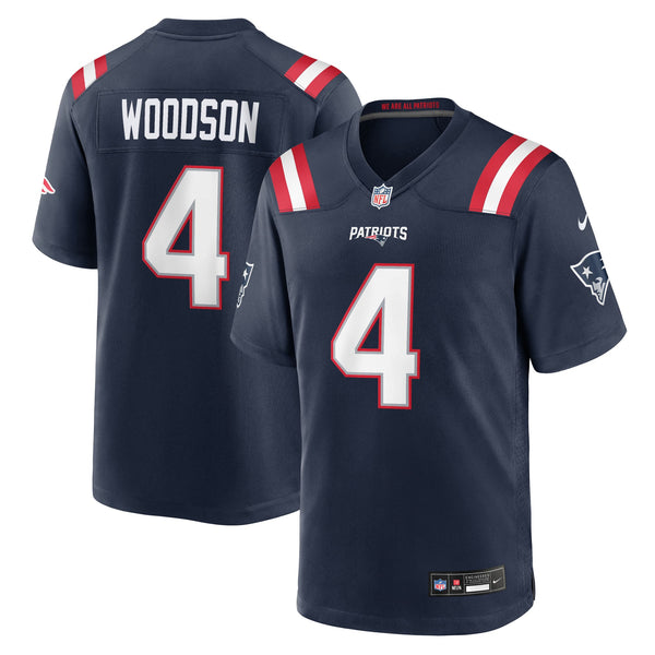 New England Patriots Craig Woodson Nike Navy Team Game Jersey