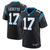 Carolina Panthers Xavier Legette Black jersey – view 1