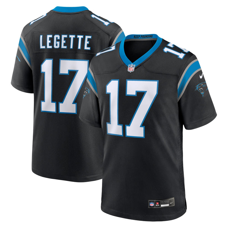 Carolina Panthers Xavier Legette Black jersey – view 1