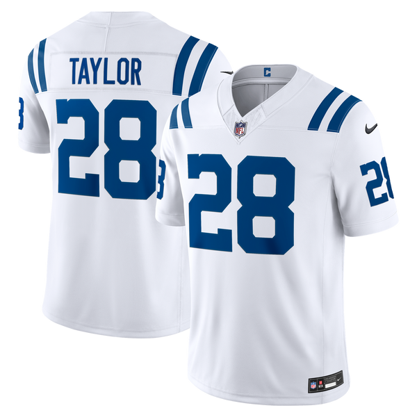 Indianapolis Colts Jonathan Taylor Nike White Vapor F.U.S.E. Printed Limited Jersey