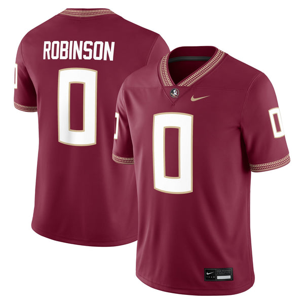 Duce Robinson Florida State Seminoles Nike Home Game Jersey - Garnet