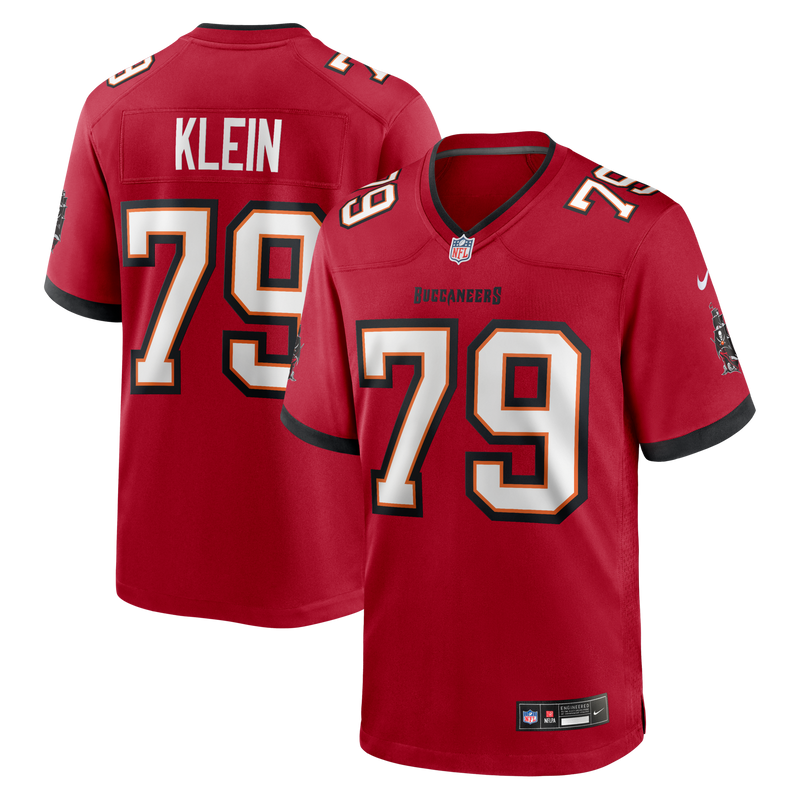 Tampa Bay Buccaneers Elijah Klein Red jersey – view 1