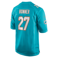 Miami Dolphins Ethan Bonner Aqua jersey – view 3