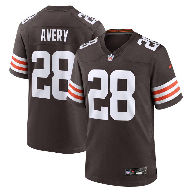 Cleveland Browns Tre Avery Brown jersey – view 1