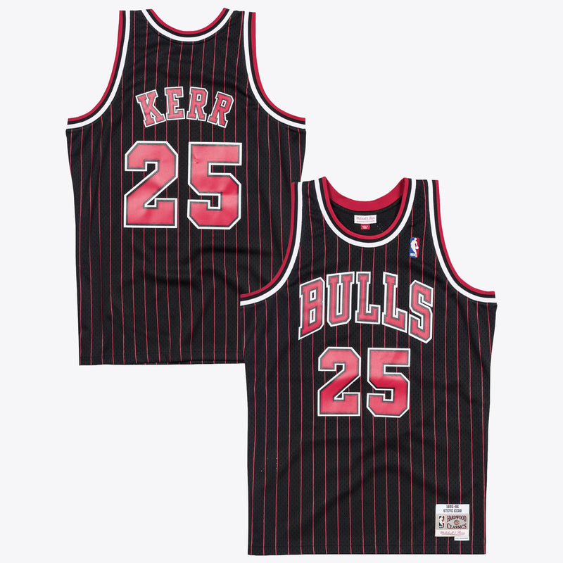 Chicago Bulls Mitchell & Ness Steve Kerr 95-96 Swingman Authentic Jersey - Black