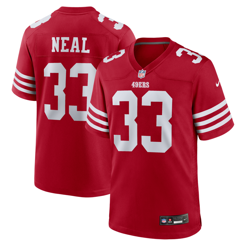 San Francisco 49ers Siran Neal Scarlet jersey – view 1