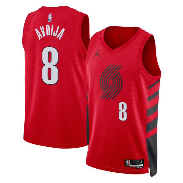 Portland Trail Blazers Jordan Brand Statement Edition Swingman Jersey - Red - Deni Avdija -