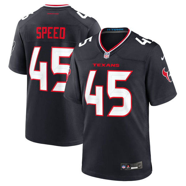 Houston Texans E.J. Speed Nike Navy Team Game Jersey