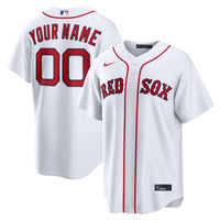 Boston Red Sox Nike White Home Stadium Custom Jersey