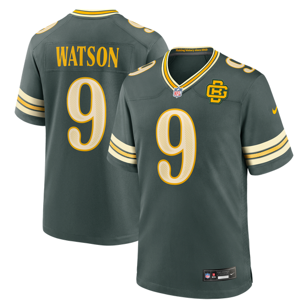 Green Bay Packers Christian Watson Nike Green 2026 Rivalries Collection Game Jersey