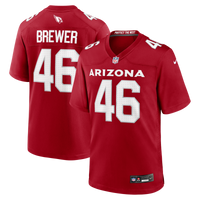 Arizona Cardinals Aaron Brewer Cardinal jersey – view 1
