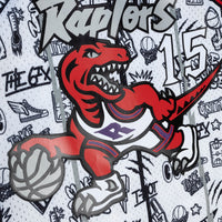 Toronto Raptors Mitchell & Ness Vince Carter 1998 Doodle Swingman Jersey - White