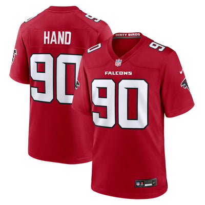 Atlanta Falcons Da'Shawn Hand Nike Red Team Game Jersey