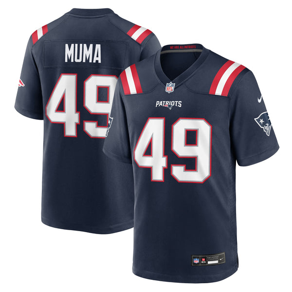 New England Patriots Chad Muma Nike Navy Team Game Jersey